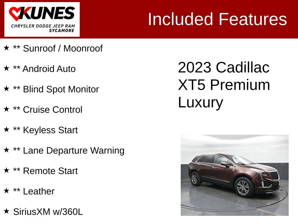 Used 2023 Cadillac XT5 Premium Luxury SUV