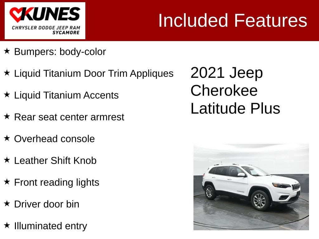 Used 2021 Jeep Cherokee Latitude Plus SUV