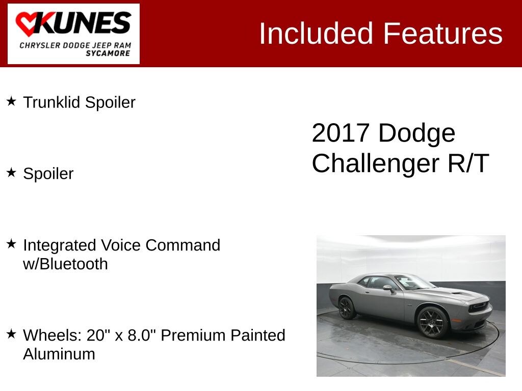 Used 2017 Dodge Challenger R/T Manual Transmission Coupe