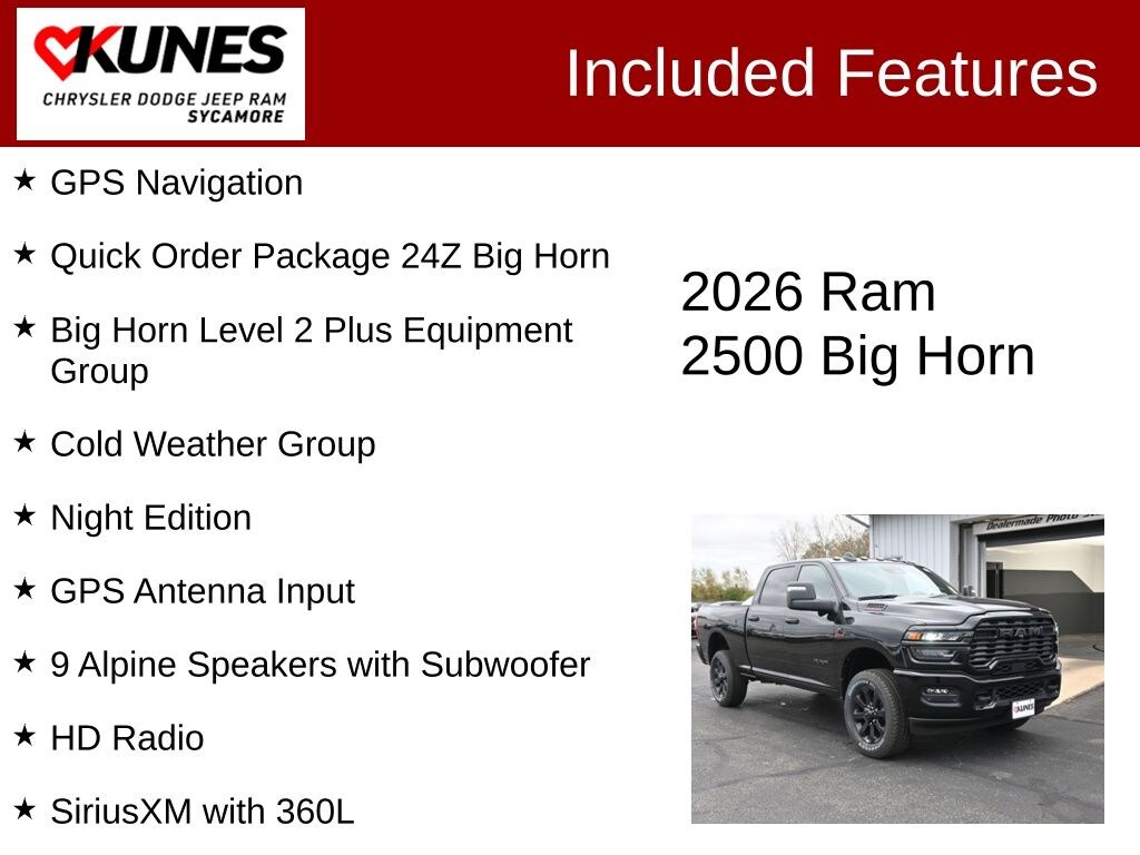 New 2026 Ram 2500 Big Horn Pickup