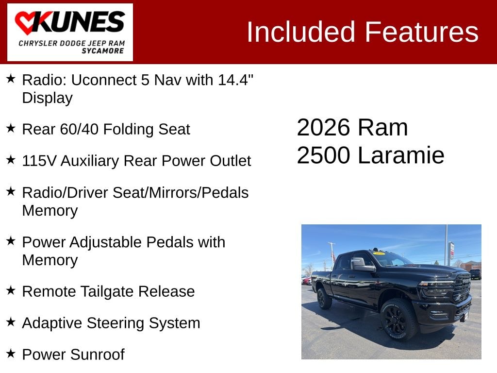 New 2026 Ram 2500 Laramie Night Edition Pickup