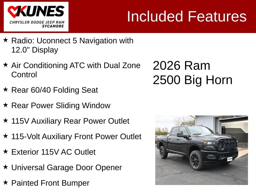 New 2026 Ram 2500 Big Horn Pickup