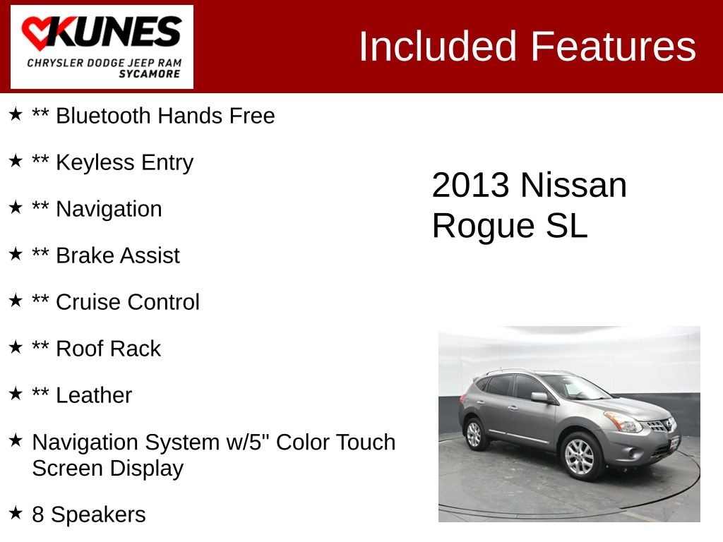 Used 2013 Nissan Rogue SL SUV