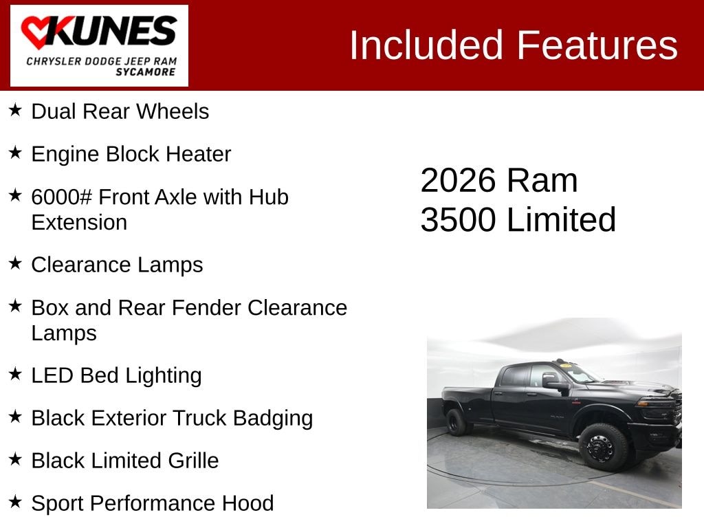 New 2026 Ram 3500 Limited Night Edition Pickup