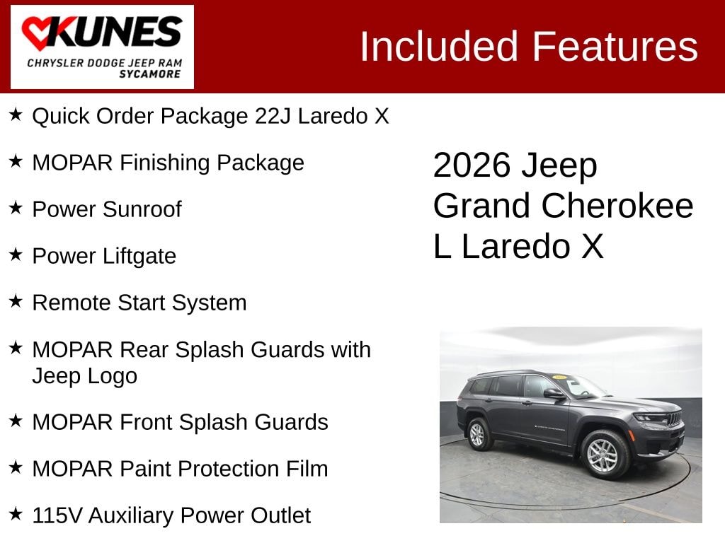 New 2026 Jeep Grand Cherokee Laredo Sport Utility