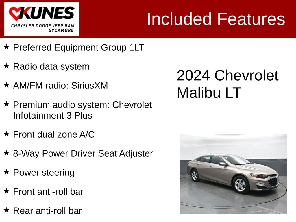 Used 2024 Chevrolet Malibu LT 1LT Sedan