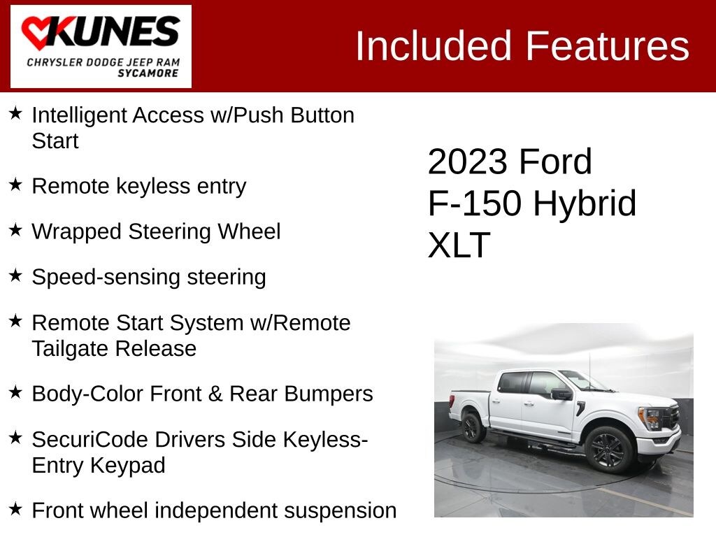 Used 2023 Ford F-150 XLT Hybrid 4X4 Truck
