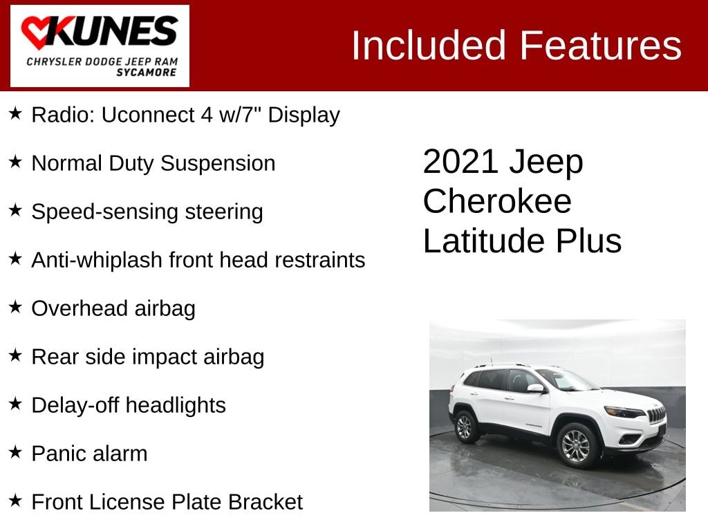 Used 2021 Jeep Cherokee Latitude Plus SUV