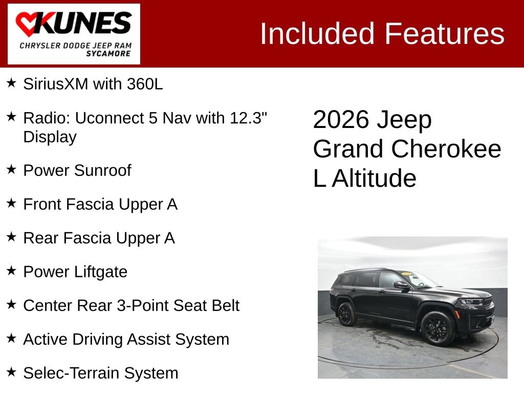 New 2026 Jeep Grand Cherokee L Altitude Sport Utility