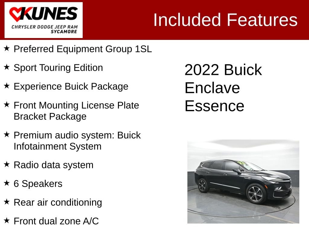 Used 2022 Buick Enclave Essence Sport Touring SUV