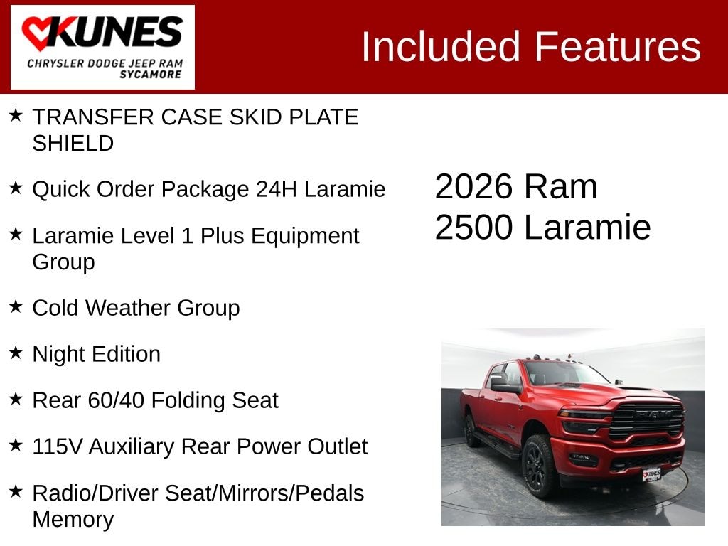 New 2026 Ram 2500 Laramie Night Edition Pickup