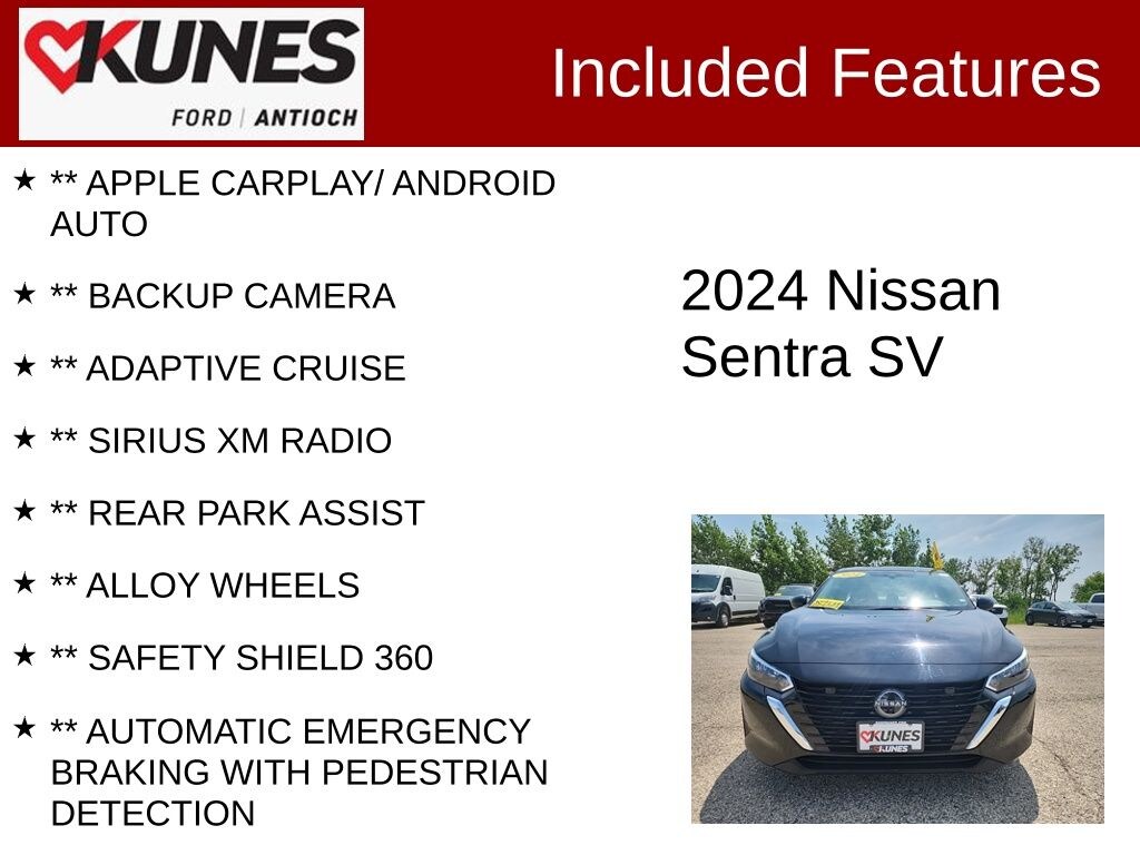 Certified 2024 Nissan Sentra SV Sedan