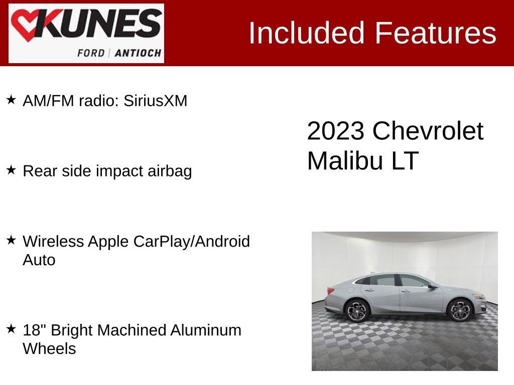 Certified 2023 Chevrolet Malibu 1LT Sedan