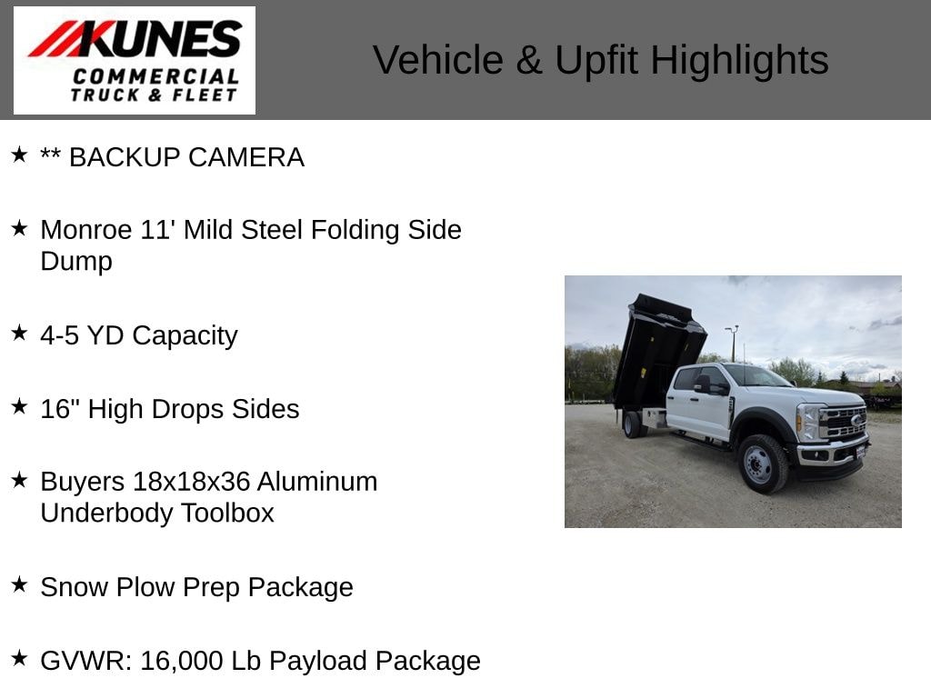 New 2026 Ford Chassis Cab XL Dump Truck TRUCK