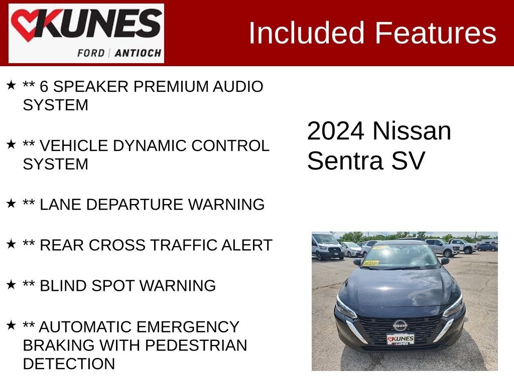 Certified 2024 Nissan Sentra SV Sedan