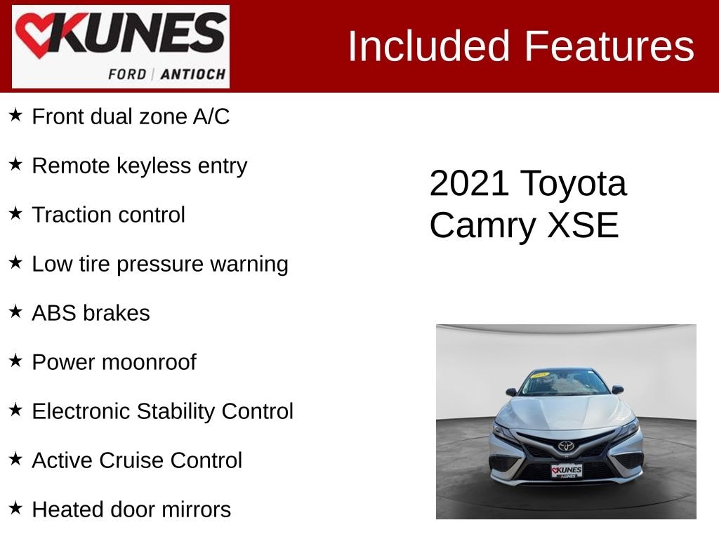 Certified 2021 Toyota Camry XSE V6 Sedan