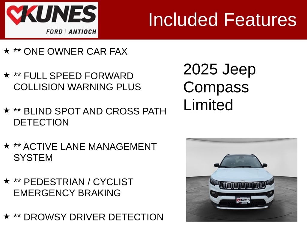 Certified 2025 Jeep Compass Limited SUV