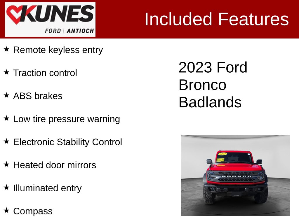 Certified 2023 Ford Bronco SUV