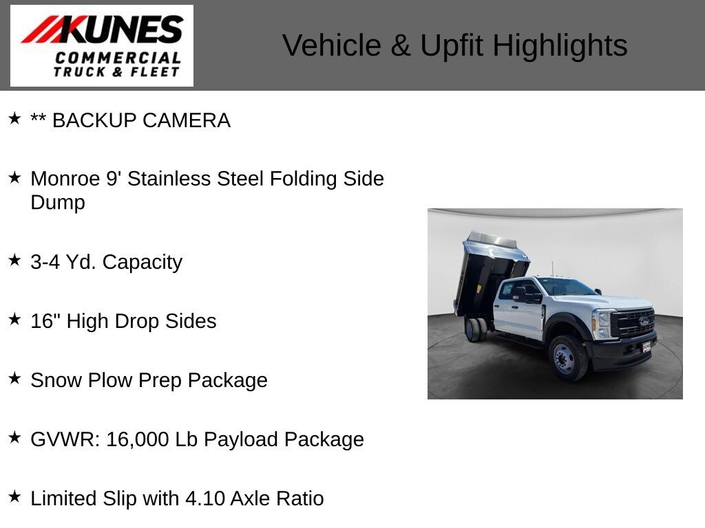 New 2026 Ford F-450 Chassis XL Dump Truck Truck Crew Cab