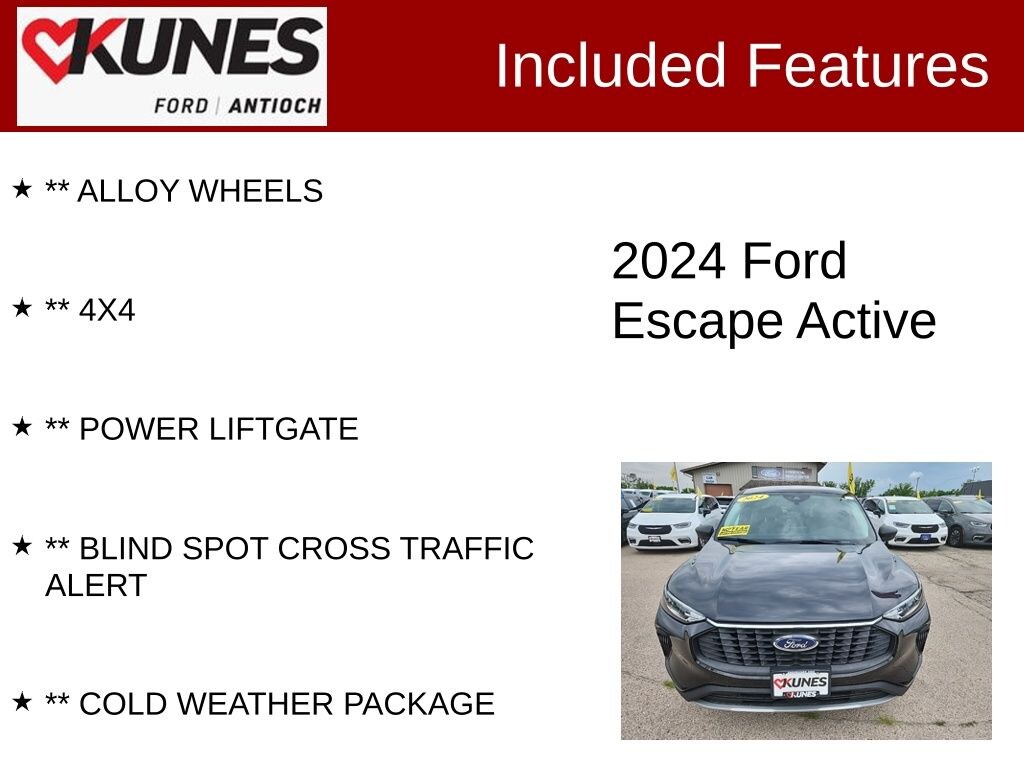Certified 2024 Ford Escape Active SUV