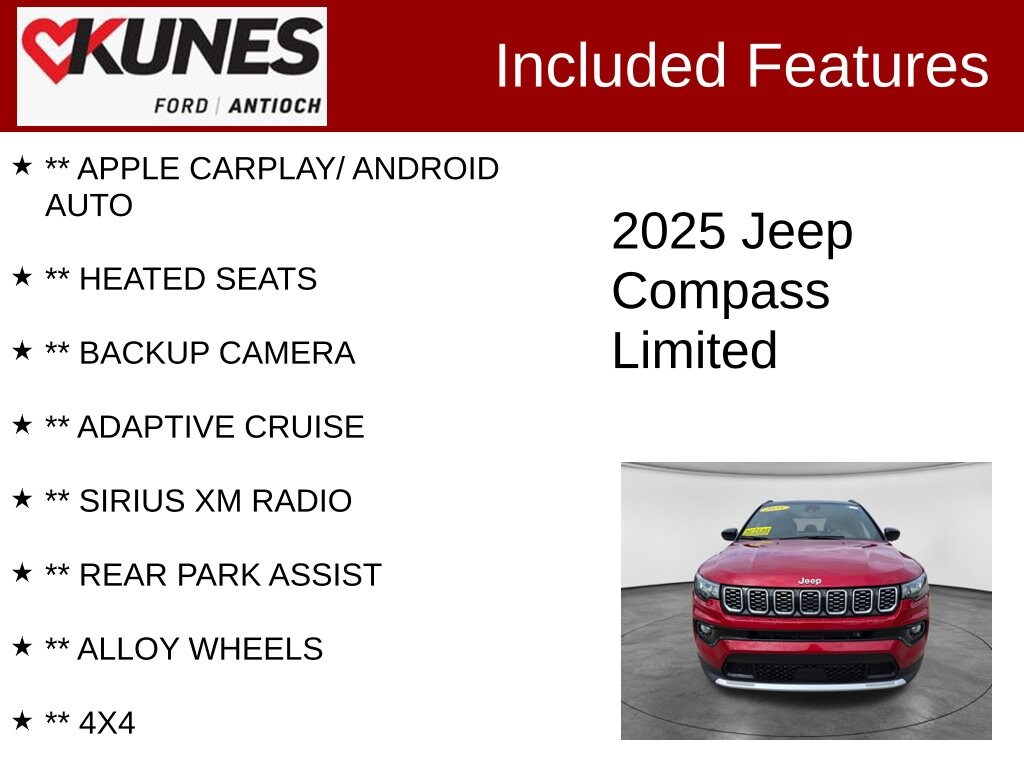 Certified 2025 Jeep Compass Limited SUV