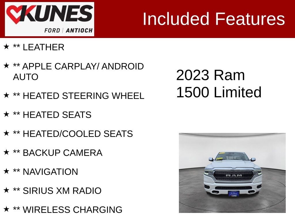 Certified 2023 Ram 1500 Limited Truck Crew Cab