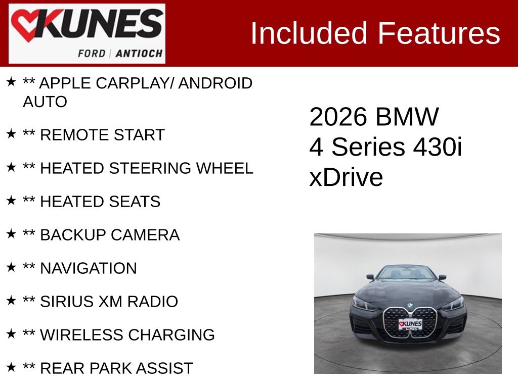 Certified 2026 BMW 430i xDrive Convertible
