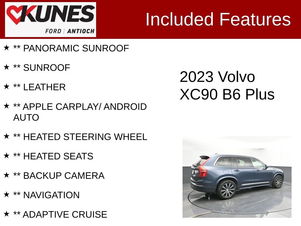 Certified 2023 Volvo XC90 B6 AWD Plus 7-Seater SUV