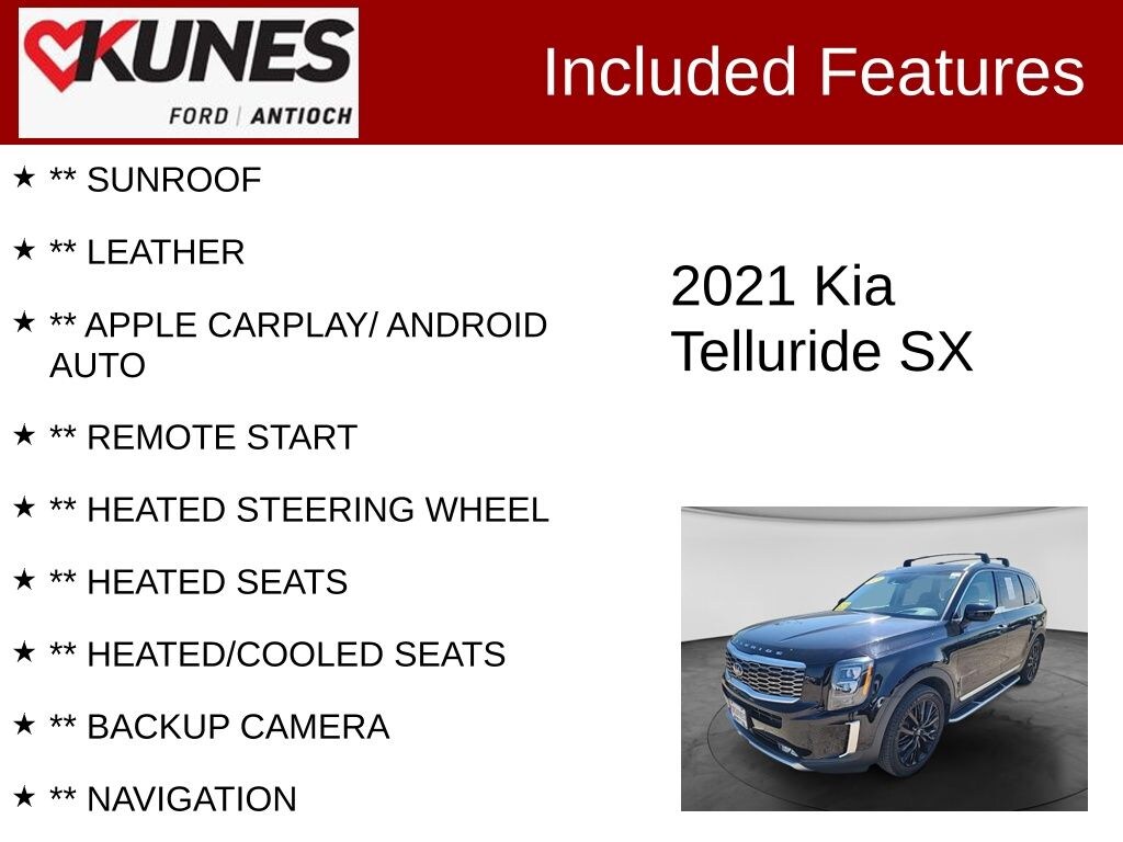 Certified 2021 Kia Telluride SX SUV
