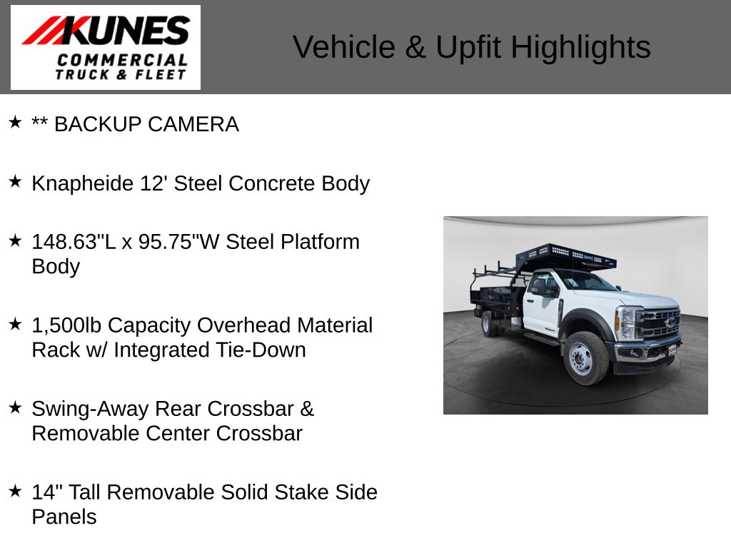 New 2026 Ford F-600 Chassis XL Concrete Body Truck Regular Cab
