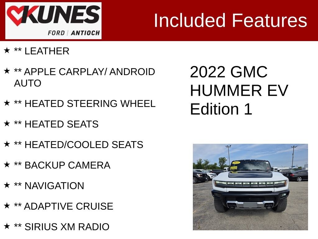 Used 2022 GMC HUMMER EV Edition 1 Truck Crew Cab