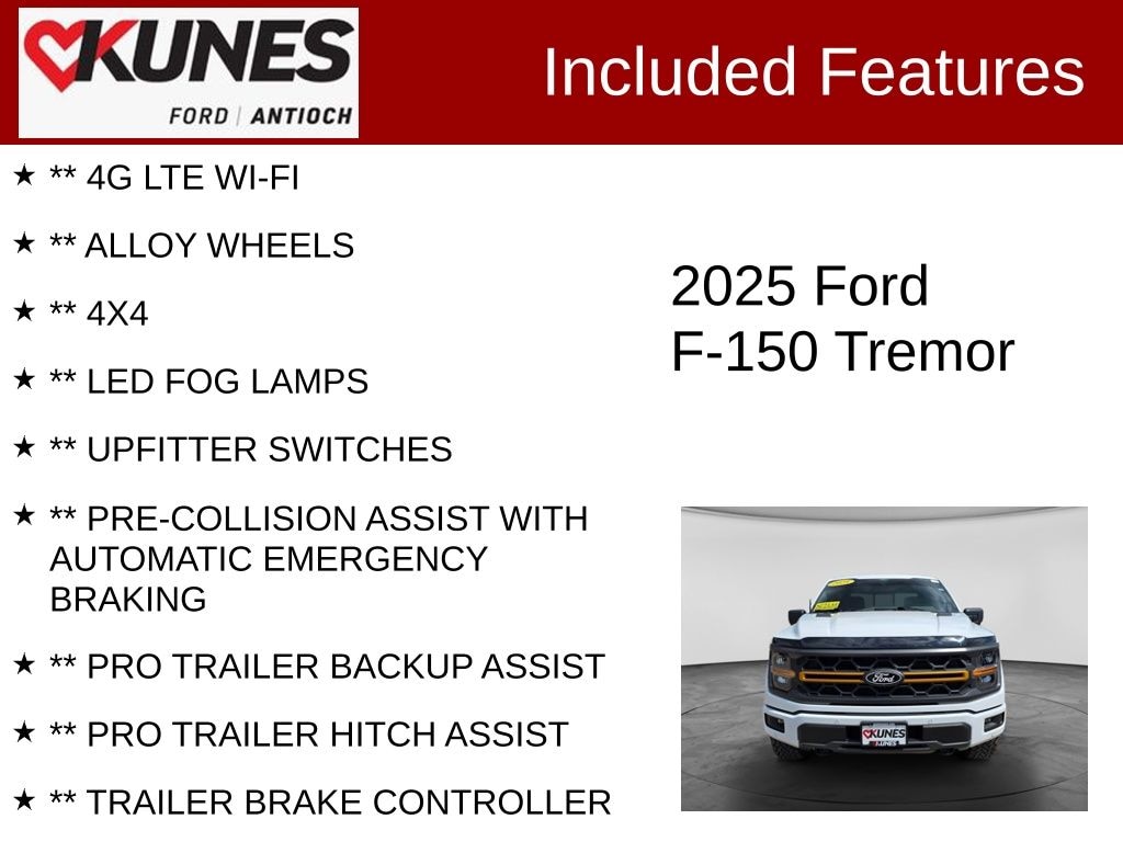 Certified 2025 Ford F-150 Tremor Truck SuperCrew Cab