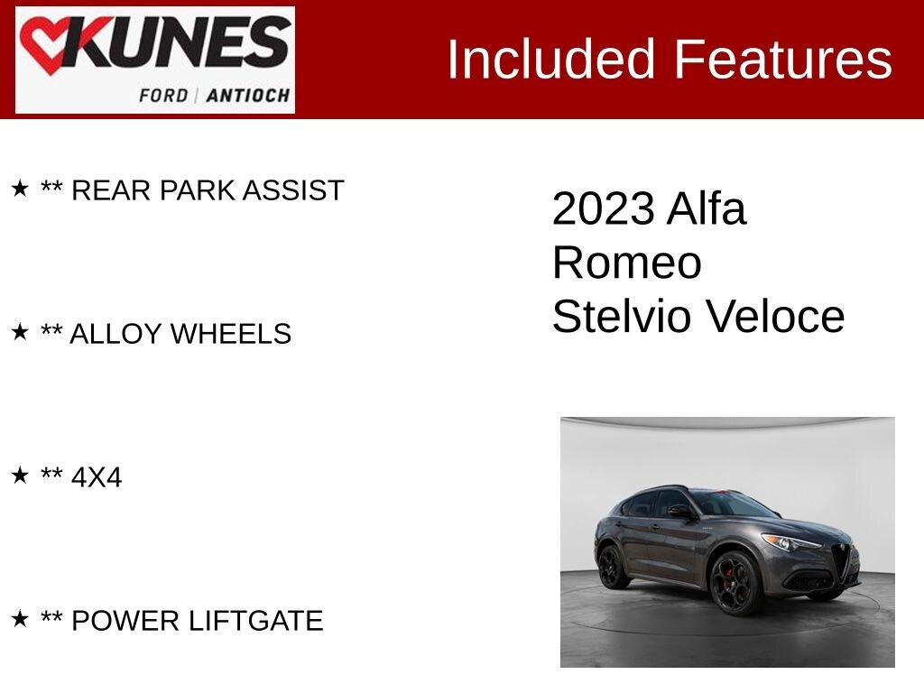 Certified 2023 Alfa Romeo Stelvio Ti SUV