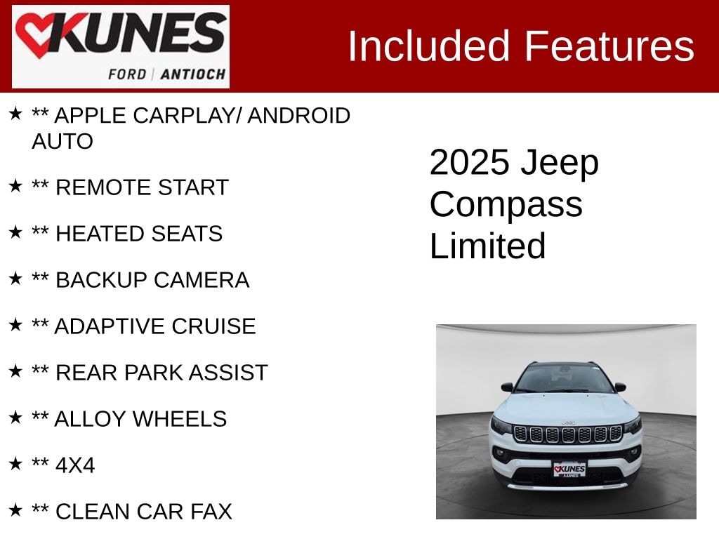 Certified 2025 Jeep Compass Limited SUV