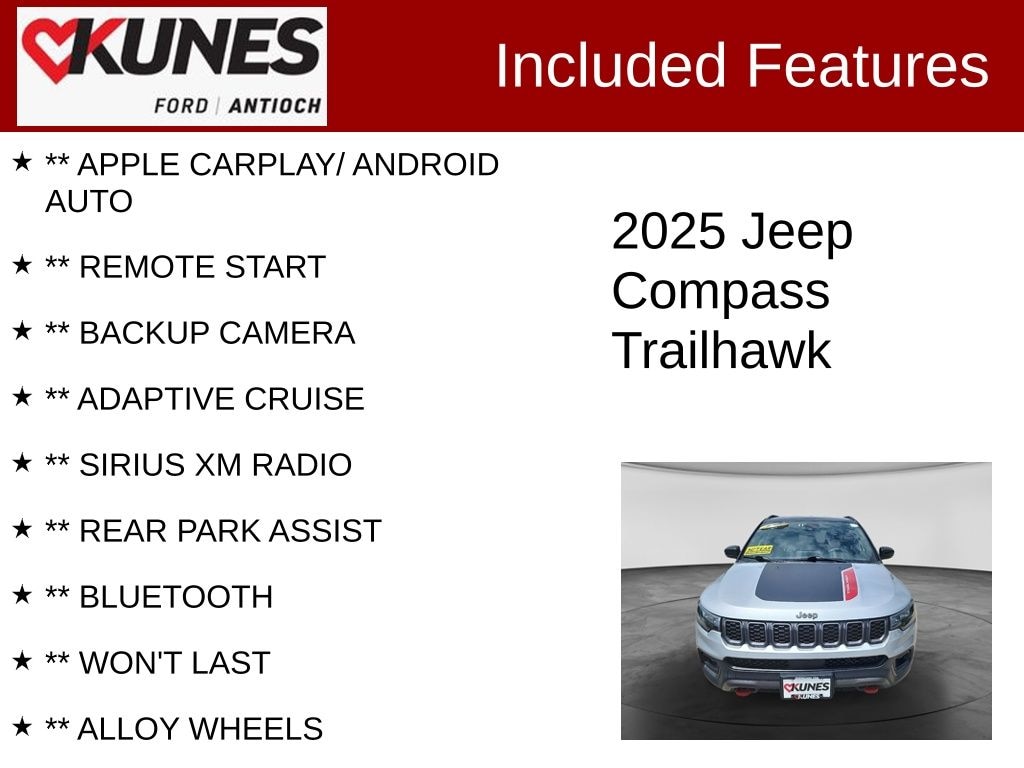 Certified 2025 Jeep Compass Trailhawk SUV