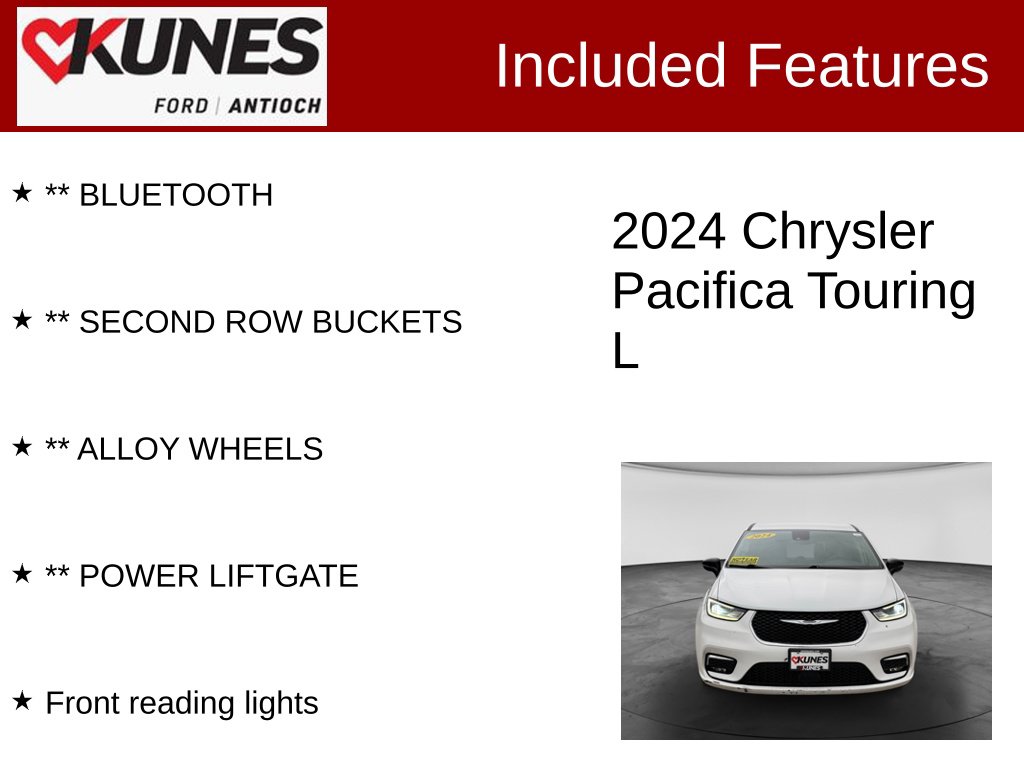 Certified 2024 Chrysler Pacifica Touring L Van Passenger Van
