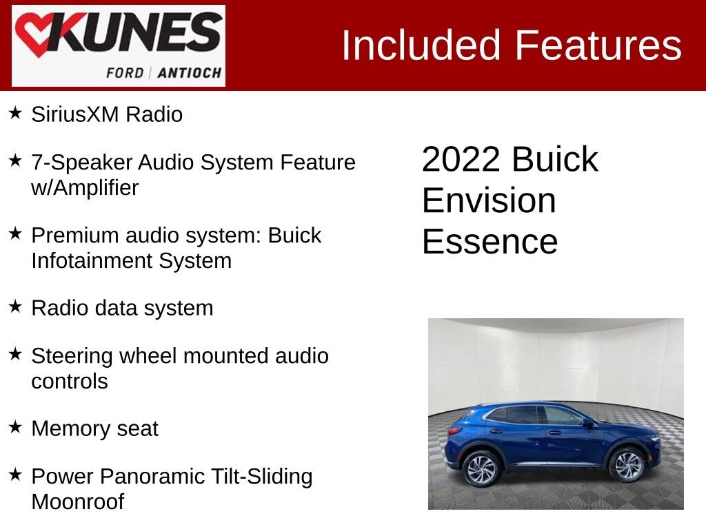 Certified 2022 Buick Envision Essence SUV