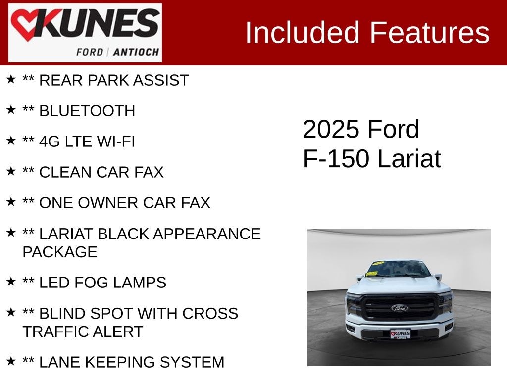 Certified 2025 Ford F-150 Lariat Truck SuperCrew Cab