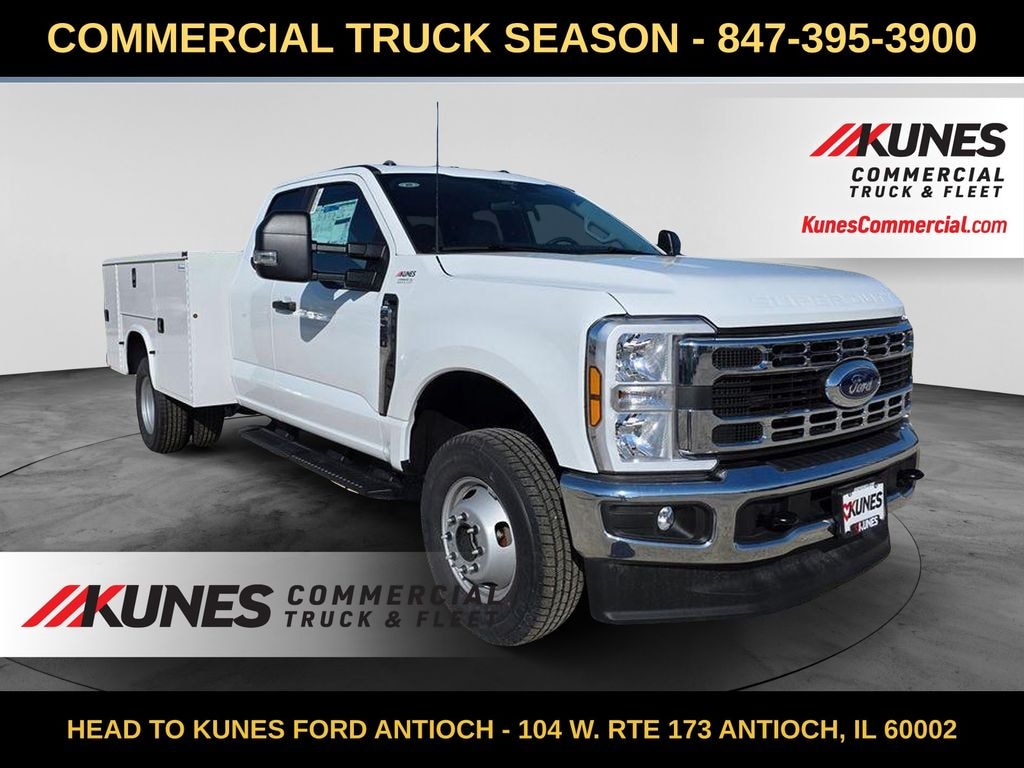 New 2026 Ford F-350 Chassis XL Service Utility Body Truck Super Cab