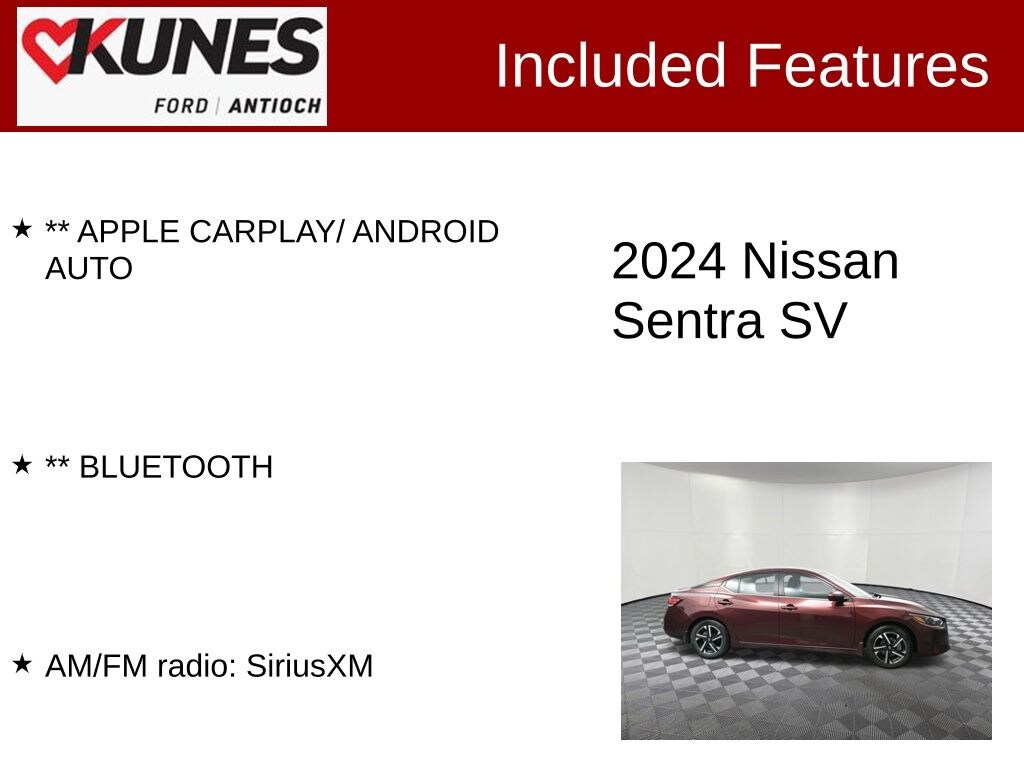 Used 2024 Nissan Sentra SV Sedan