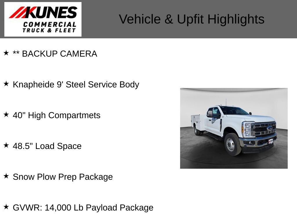 New 2026 Ford F-350 Chassis XL Service Utility Body Truck Super Cab