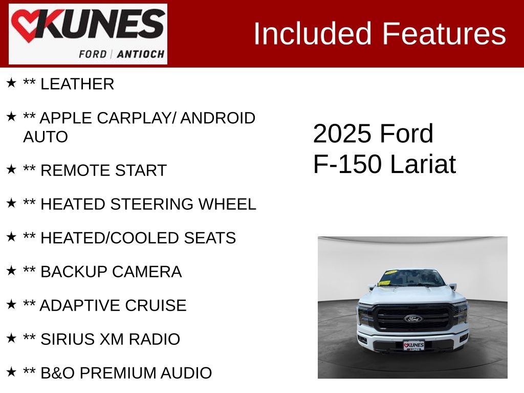 Certified 2025 Ford F-150 Lariat Truck SuperCrew Cab