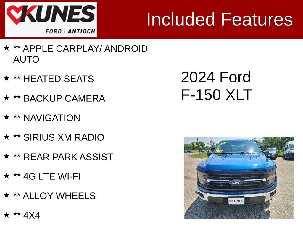 Certified 2024 Ford F-150 XLT Truck SuperCrew Cab