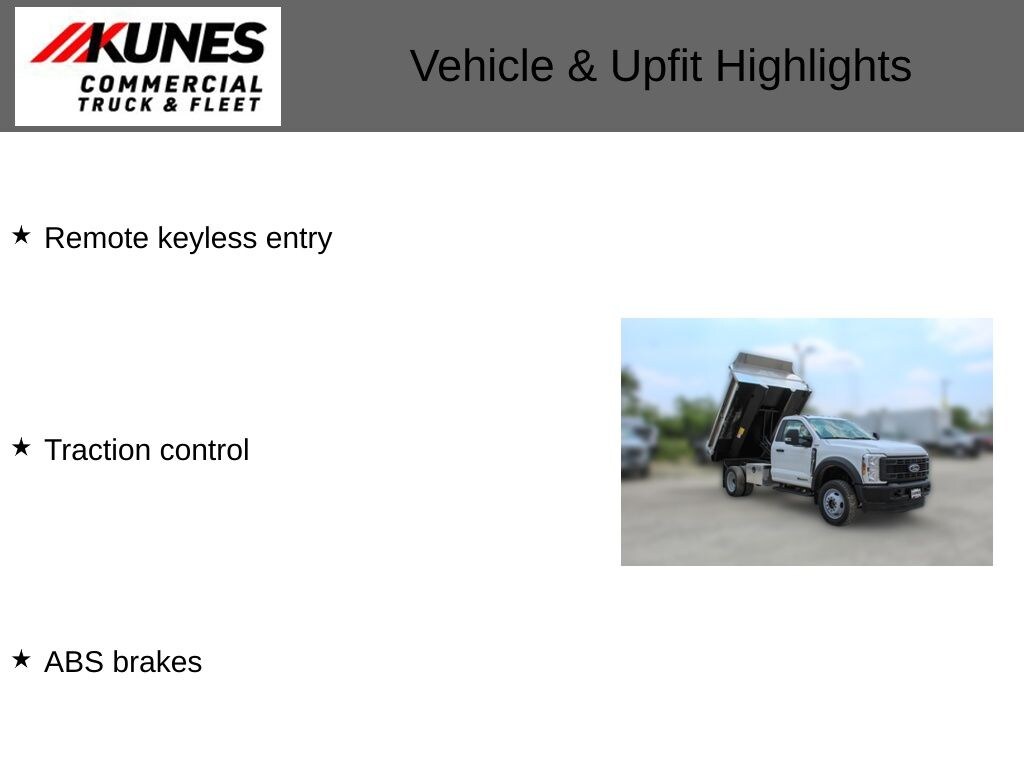 New 2024 Ford Chassis Cab XL Dump Truck TRUCK