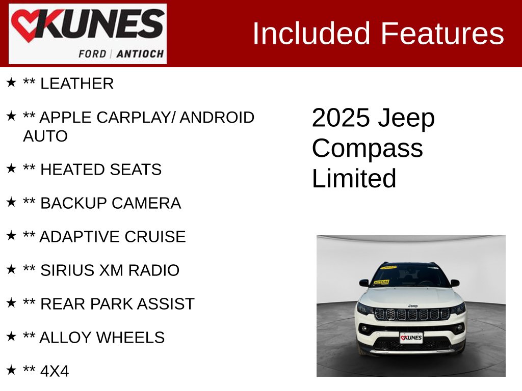 Certified 2025 Jeep Compass Limited SUV