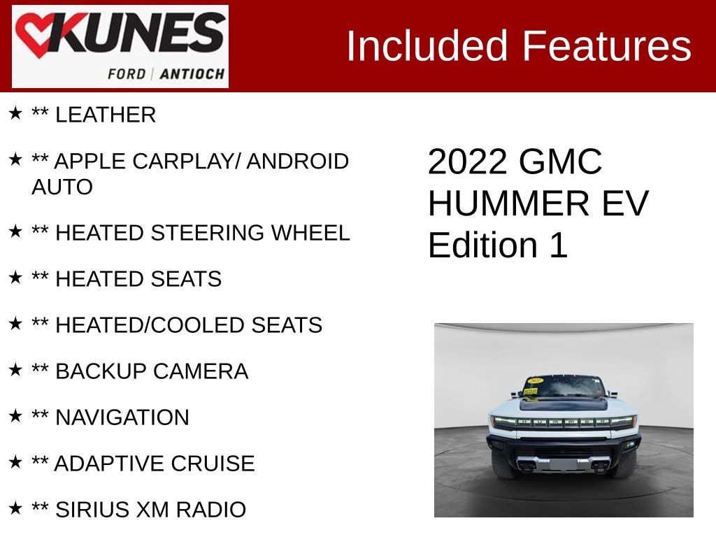 Used 2022 GMC HUMMER EV Edition 1 Truck Crew Cab