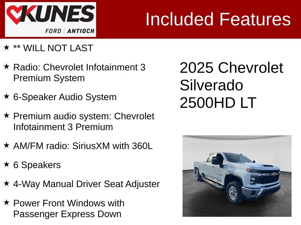 Certified 2025 Chevrolet Silverado 2500 HD LT Truck Crew Cab