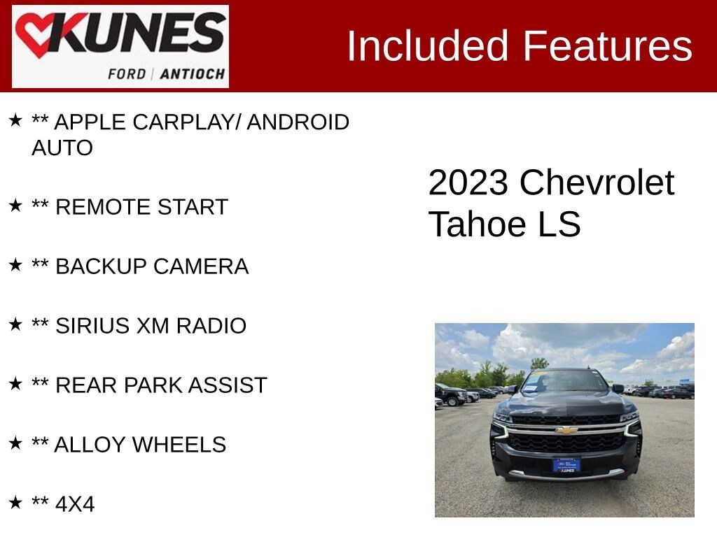 Certified 2023 Chevrolet Tahoe LS SUV