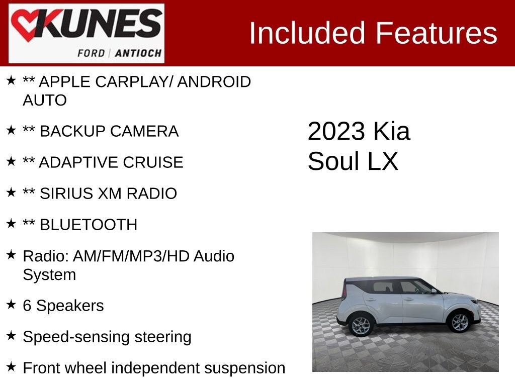 Certified 2023 Kia Soul LX Hatchback