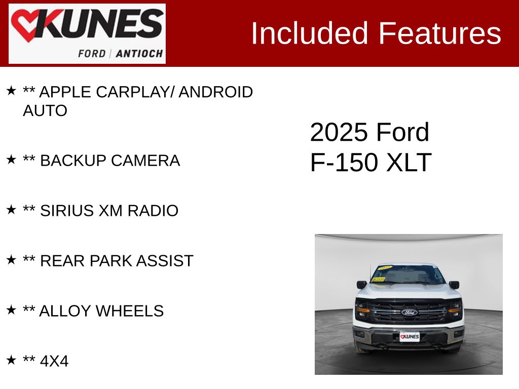 Certified 2025 Ford F-150 XLT Truck SuperCrew Cab